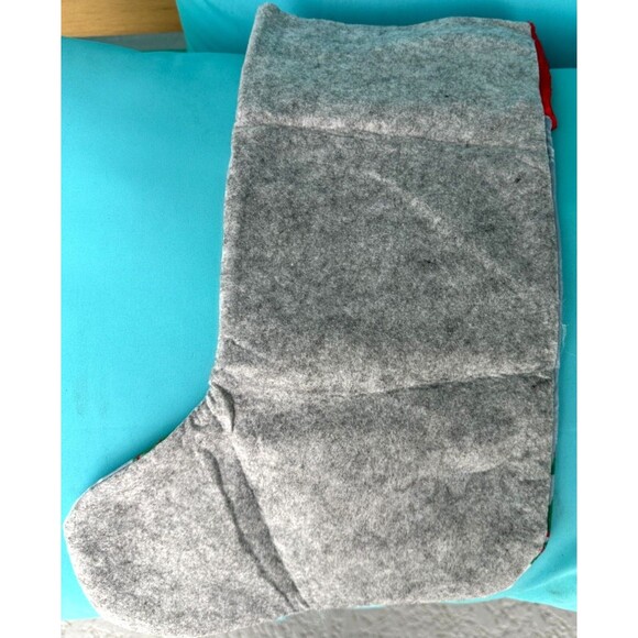 Christmas Stocking Snowman or Bearded Gnome Designs w/ Red Band Hangable NEW - Picture 7 of 9